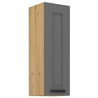 Luna 30G-90 1F kuhinjski element 1 vrata 30x31x90 cm tamno siva/ natur (artisan hrast)