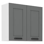 Luna 80G-72 2F kuhinjski element 2 vrata 80x31x72 cm tamno sivo/bijela
