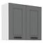 Luna 80G-72 2F kuhinjski element 2 vrata 80x31x72 cm tamno sivo/bijela