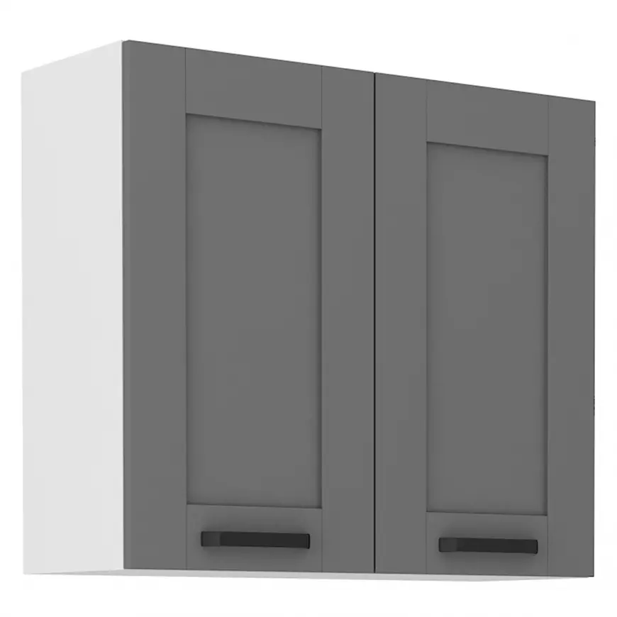 Luna 80G-72 2F kuhinjski element 2 vrata 80x31x72 cm tamno sivo/bijela