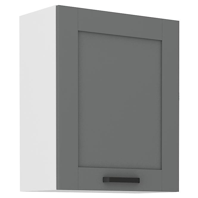 Luna 60G-72 1F kuhinjski element 1 vrata 60x31x72 cm tamno siva/bijela