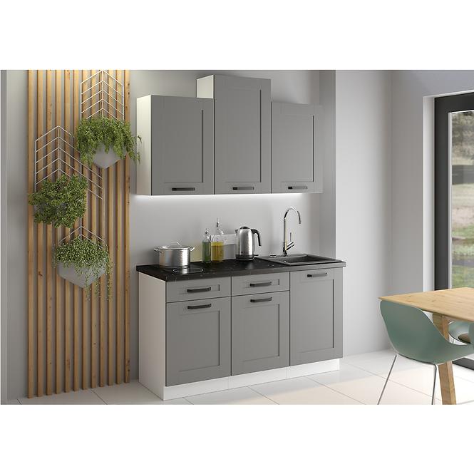Luna 40G-72 1F kuhinjski element 1 vrata 40x31x72 cm tamno siva/bijela