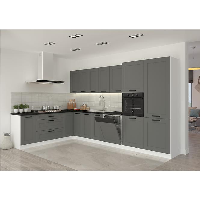 Luna 40G-72 1F kuhinjski element 1 vrata 40x31x72 cm tamno siva/bijela