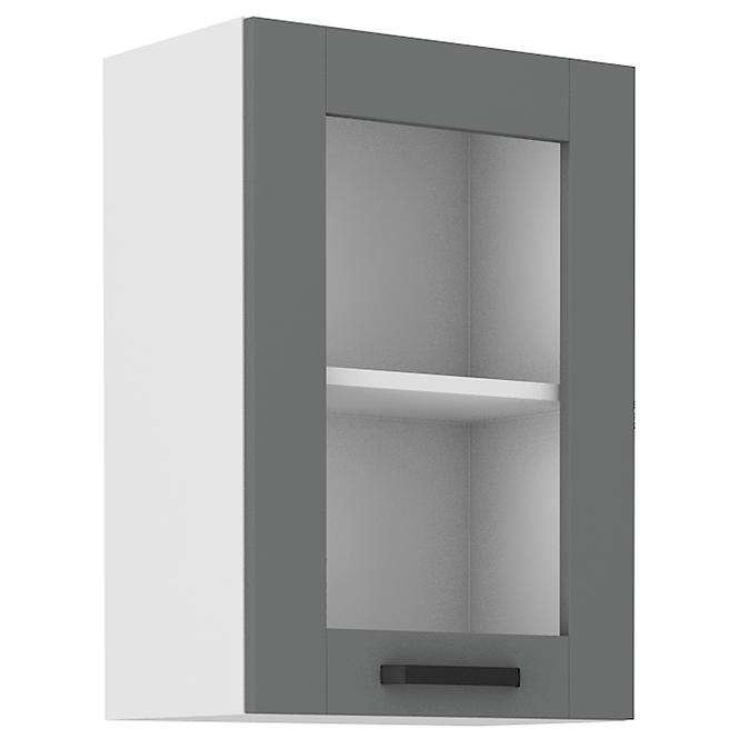 Luna 40GS-72 1F kuhinjski element 1 vrata 40x31x72 cm tamno siva/bijela