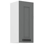 Luna 30G-72 1F kuhinjski element 1 vrata 30x31x72 cm tamno siva/bijela