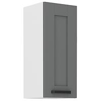 Luna 30G-72 1F kuhinjski element 1 vrata 30x31x72 cm tamno siva/bijela
