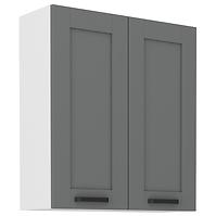 Luna 80G-90 2F kuhinjski element 2 vrata 80x31x90 cm tamno siva/bijela