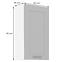 Luna 50G-90 1F kuhinjski ormarić 1 vrata 50x31x90 cm tamno siva/bijela,2