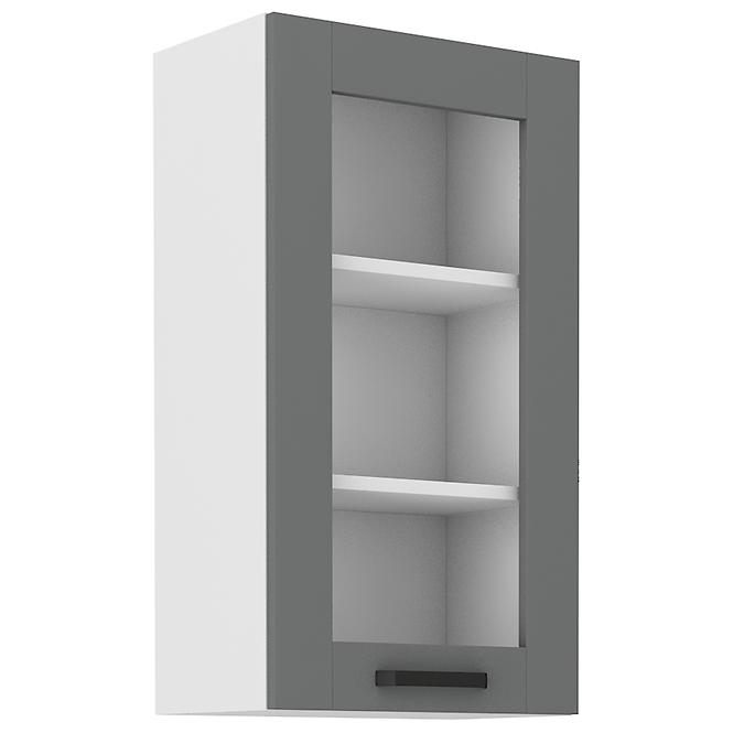 Luna 40GS-90 1F kuhinjski element 1 vrata 40x31x90 cm tamno siva/bijela