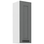 Luna  30G-90 1F kuhinjski element 1 vrata 30x31x90 cm tamno siva/bijela