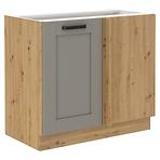 Luna 105 ND 1F BB kuhinjski element 90x52x82 cm siva/natur (artisan hrast)