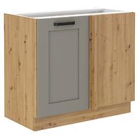Luna 105 ND 1F BB kuhinjski element 90x52x82 cm siva/natur (artisan hrast)
