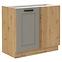 Luna 105 ND 1F BB kuhinjski element 90x52x82 cm siva/natur (artisan hrast)