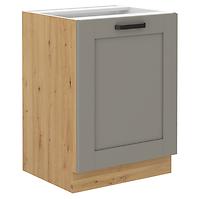 Luna 60D 1F BB kuhinjski element  1 vrata 60x52x82 cm siva/natur (artisan hrast)