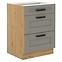 Luna 60D 3S BB kuhinjski element 3 ladice 60x52x82 cm siva/natur (artisan hrast)