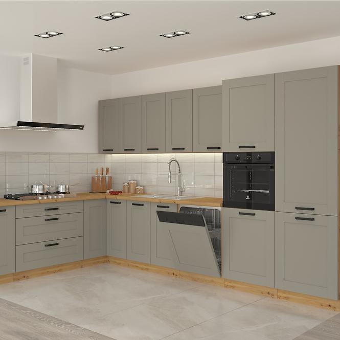 Luna 50ZL 1F BB kuhinjski element za sudoper 1 vrata 50x52x82 cm siva/natur (artisan hrast)