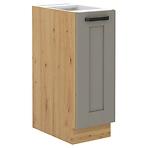 Luna 30D Cargo BB kuhinjski element 1 vrata 30x50x82 cm siva/natur (artisan hrast)