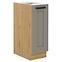 Luna 30D Cargo BB kuhinjski element 1 vrata 30x50x82 cm siva/natur (artisan hrast)