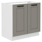 Luna 80ZL 2F BB kuhinjski element za sudoper 2 vrata 80x52x82 cm siva/bijela