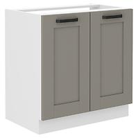 Luna 80ZL 2F BB kuhinjski element za sudoper 2 vrata 80x52x82 cm siva/bijela