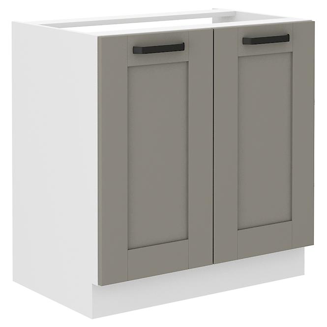 Luna 80ZL 2F BB kuhinjski element za sudoper 2 vrata 80x52x82 cm siva/bijela