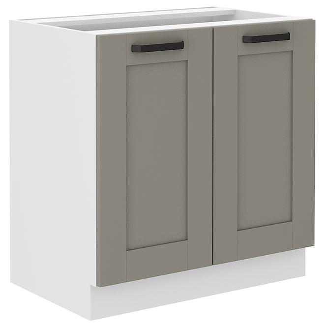 Luna 80D 2F BB kuhinjski element 2 vrata 80x52x80 cm siva/bijela