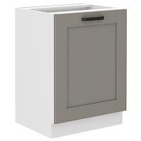 Luna 60D 1F BB kuhinjski element  1 vrata 60x52x82 cm siva/bijela
