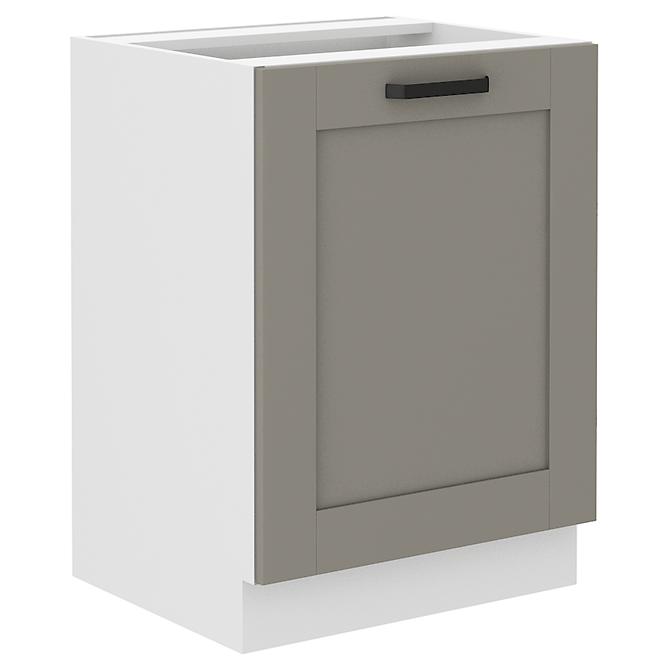 Luna 60D 1F BB kuhinjski element  1 vrata 60x52x82 cm siva/bijela