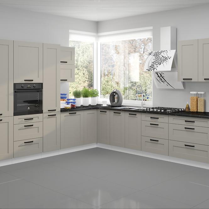Luna 60D 1F BB kuhinjski element  1 vrata 60x52x82 cm siva/bijela