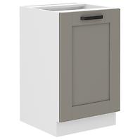 Luna 50 PLN 1F BB kuhinjski ormarić 1 vrata 50x52x82 cm siva/bijela