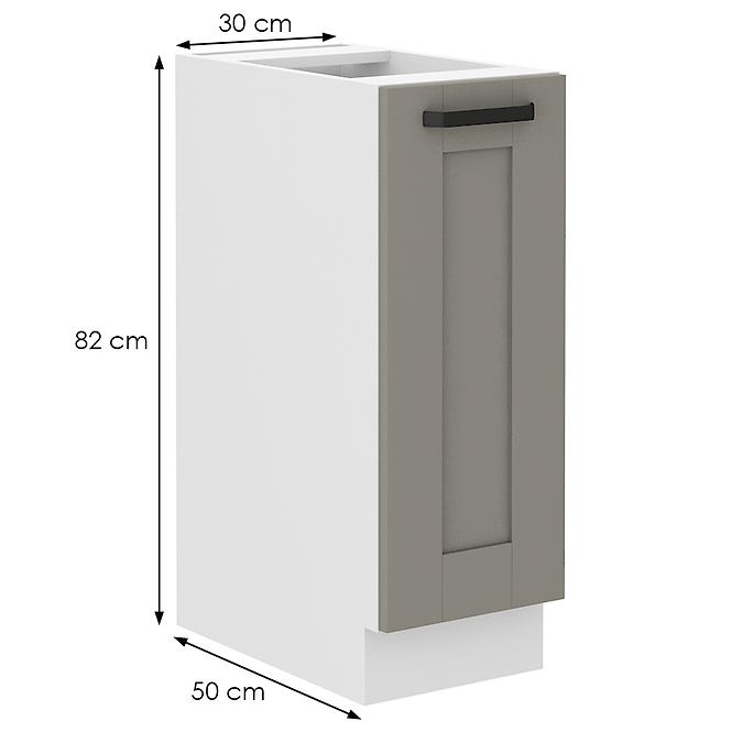 Luna 30D Cargo BB kuhinjski element 30x52x82 cm siva/bijela