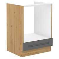 Luna 60DG BB kuhinjski element za perilicu 60x52x82 cm tamno siva/natur (artisan hrast)