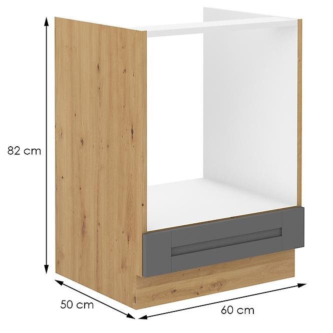 Luna 60DG BB kuhinjski element za perilicu 60x52x82 cm tamno siva/natur (artisan hrast)