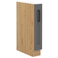 Luna 15D Cargo BB kuhinjski element 1 ladica 15x52x82 cm tamno siva/ natur (artisan hrast)