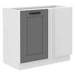 Luna 105 ND 1F BB kuhinjski element 1 vrata 90x52x82 cm tamno siva/bijela