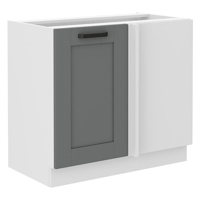 Luna 105 ND 1F BB kuhinjski element 1 vrata 90x52x82 cm tamno siva/bijela