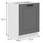 Luna 60D 1F BB kuhinjski element 1 vrata 60x52x82 cm tamno siva/bijela,2