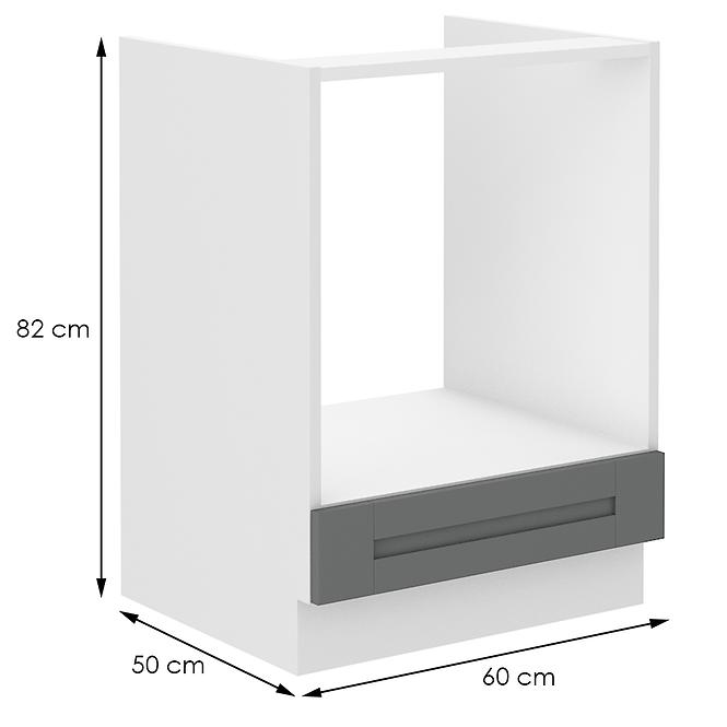 Luna 60DG BB kuhinjski element za perilicu 60x52x82 cm tamno siva/ bijela