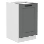 Luna 50ZL 1F BB kuhinjski element za sudoper 1 vrata 50x52x82 cm tamno siva/bijela