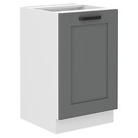 Luna 50ZL 1F BB kuhinjski element za sudoper 1 vrata 50x52x82 cm tamno siva/bijela
