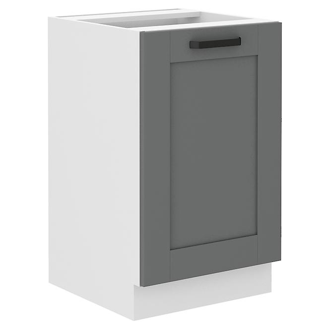 Luna 50ZL 1F BB kuhinjski element za sudoper 1 vrata 50x52x82 cm tamno siva/bijela