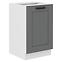 Luna 50ZL 1F BB kuhinjski element za sudoper 1 vrata 50x52x82 cm tamno siva/bijela