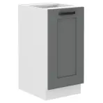 Luna 40D 1F BB kuhinjski element 1 vrata 40x52x82 cm tamno siva/bijela