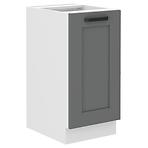 Luna 40D 1F BB kuhinjski element 1 vrata 40x52x82 cm tamno siva/bijela