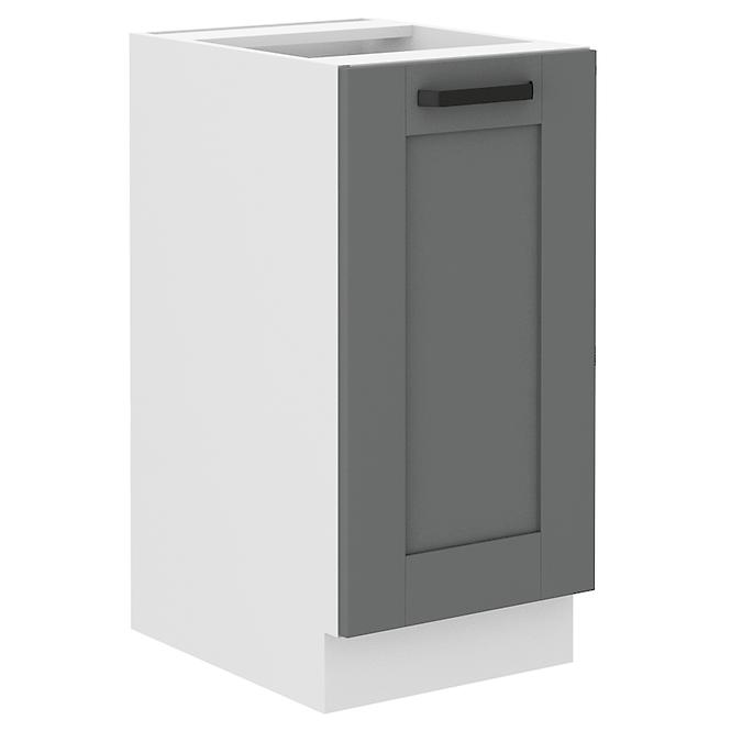 Luna 40D 1F BB kuhinjski element 1 vrata 40x52x82 cm tamno siva/bijela