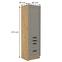 Luna 60DKS-210 3S 1F kuhinjski element 1 vrata + 3 ladice 60x55x210 cm siva/natur (artisan hrast),2
