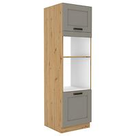 Luna 60DMP-210 2F kuhinjski element 2 vrata 60x55x210 cm siva/natur (artisan hrast)