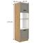 Luna 60DMP-210 2F kuhinjski element 2 vrata 60x55x210 cm siva/natur (artisan hrast),2