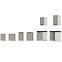 Luna 60DP-210 2F kuhinjski element 2 vrata 60x55x210 cm siva/bijela,10