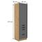 Luna 60DKS-210 3S 1F kuhinjski element 1 vrata + 3 ladice 60x55x210 cm tamno siva/natur (artisan hrast),2